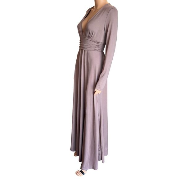 Baltic Born Mauve Arianna Long SleeveMaxi Dress Medium Bridesmaid Formal - Picture 4 of 6